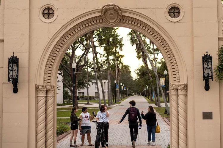 Students at New College of Florida in Sarasota, Fla.