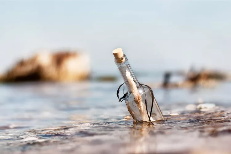 A message in a bottle (stock image).