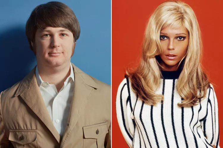 Brian Wilson in 1968 and Nancy Sinatra in 1967.