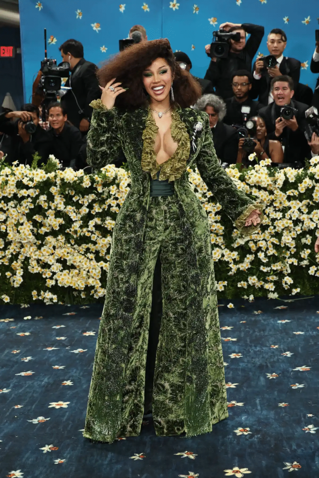 Cardi B attends the 2025 Met Gala Celebrating "Superfine: Tailoring Black Style" at Metropolitan Museum of Art on May 05, 2025 in New York City.