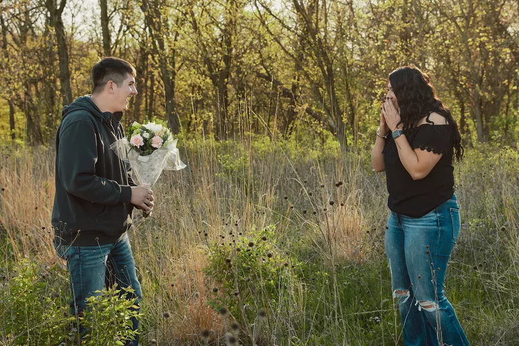 Two strangers meeting for the first time captured by photographer Anndee Jaelynn Clark.