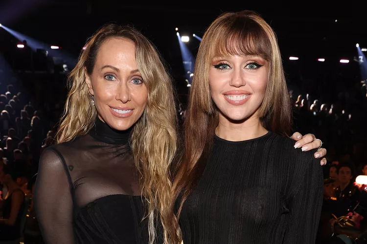 Tish Cyrus and Miley Cyrus attend the 67th Annual GRAMMY Awards at Crypto.com Arena on February 02, 2025 in Los Angeles, California.