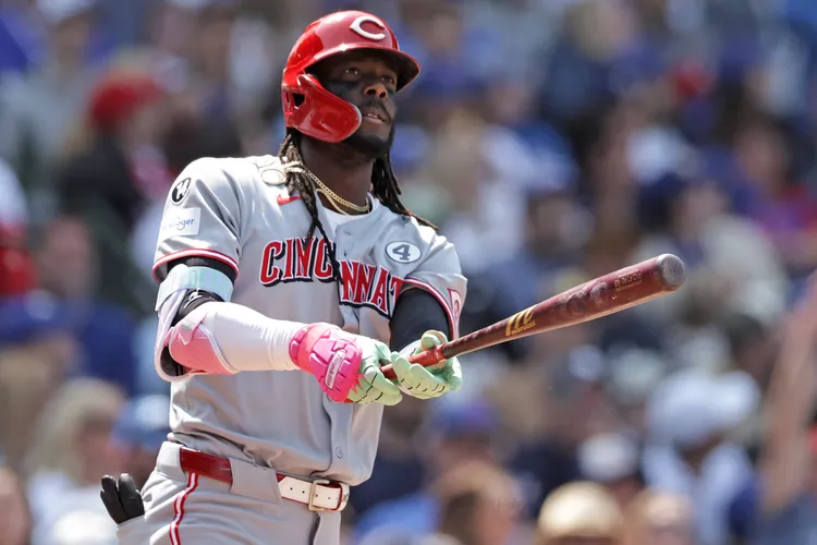 Elly De La Cruz at Wrigley Field in Chicago on June 1, 2025.