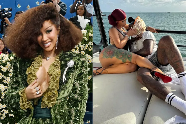 Cardi B shares first photo with Stefon Diggs on Instagram.