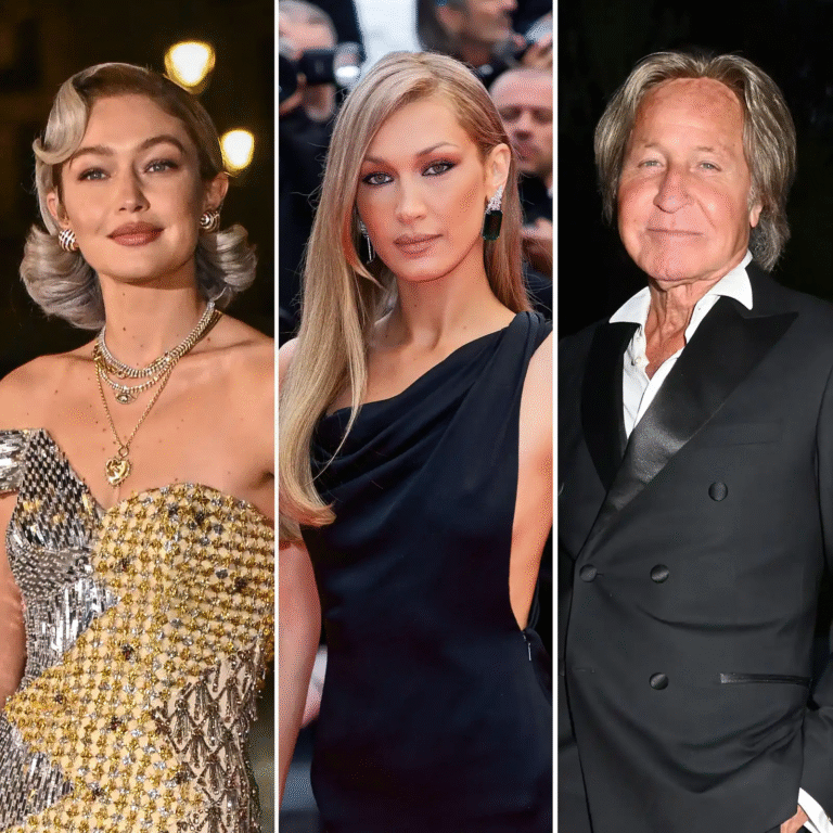 Gigi Hadid, Bella Hadid, and Mohamed Hadid